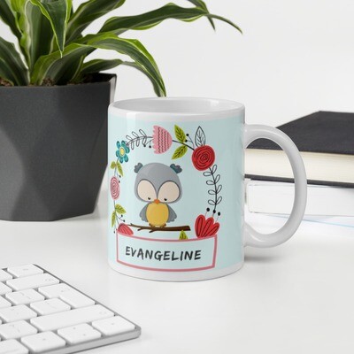 Coffee Mug: Personalised OWL Mug - 11oz or 15oz