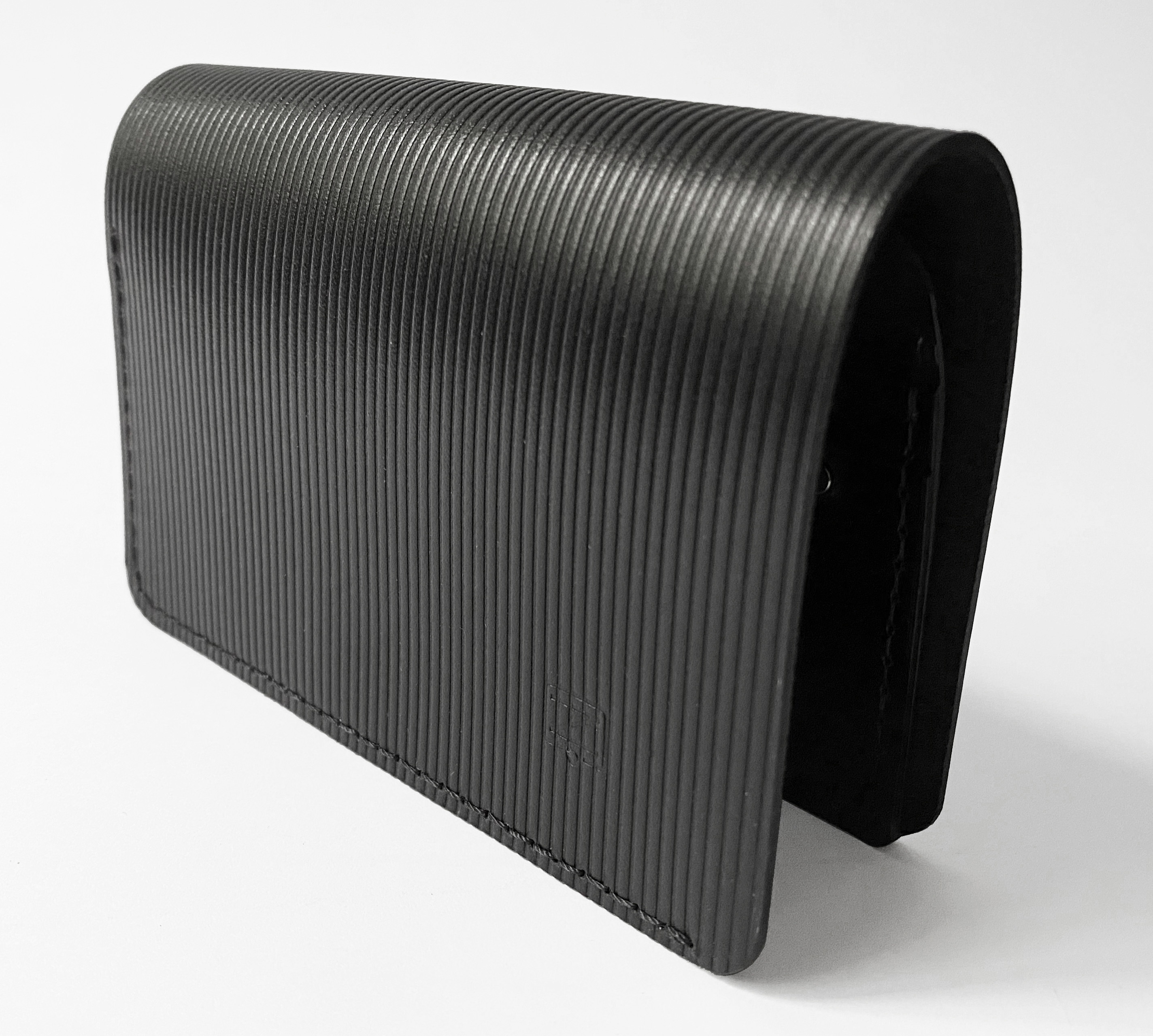 PORTOFEL NEGRU STRIAT RFID