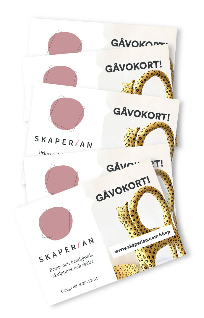 Gåvokort hos Skaperian.com Gåvokort hos Skaperian.com