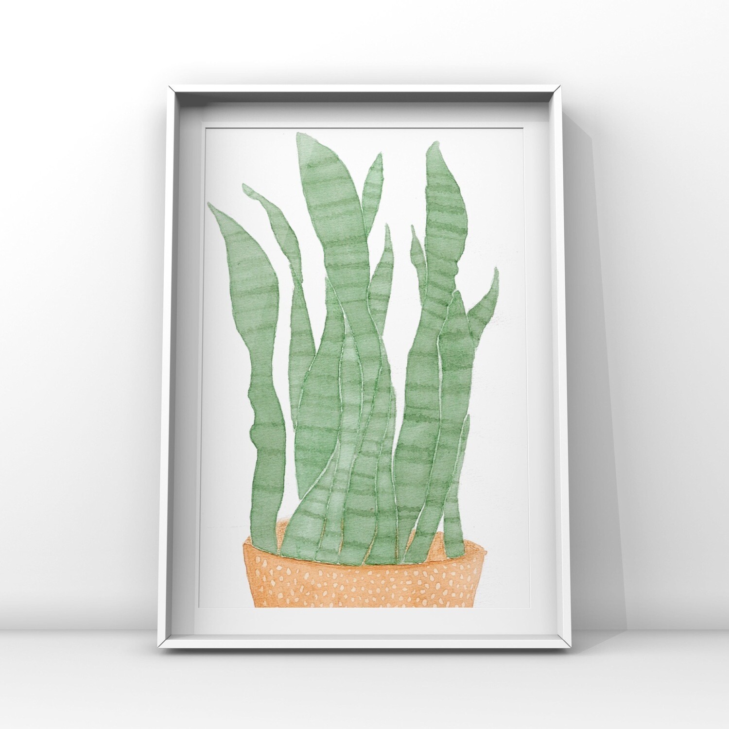Svärmorstunga akvarell, A4- print Svärmorstunga akvarell, A4- print