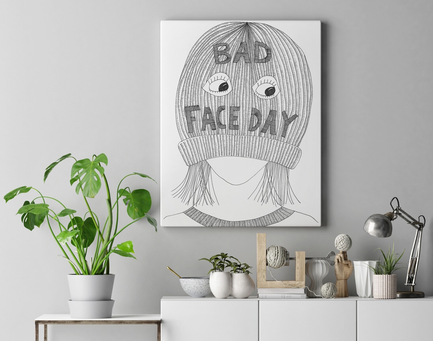 Bad face day A3 Print Bad face day A3 Print