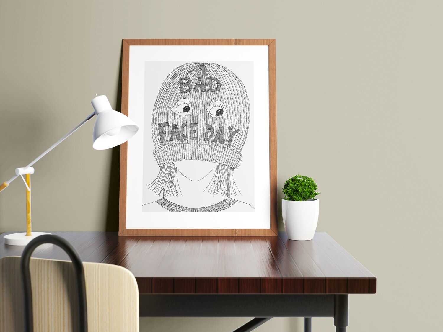 Bad face day A4 Print Bad face day A4 Print
