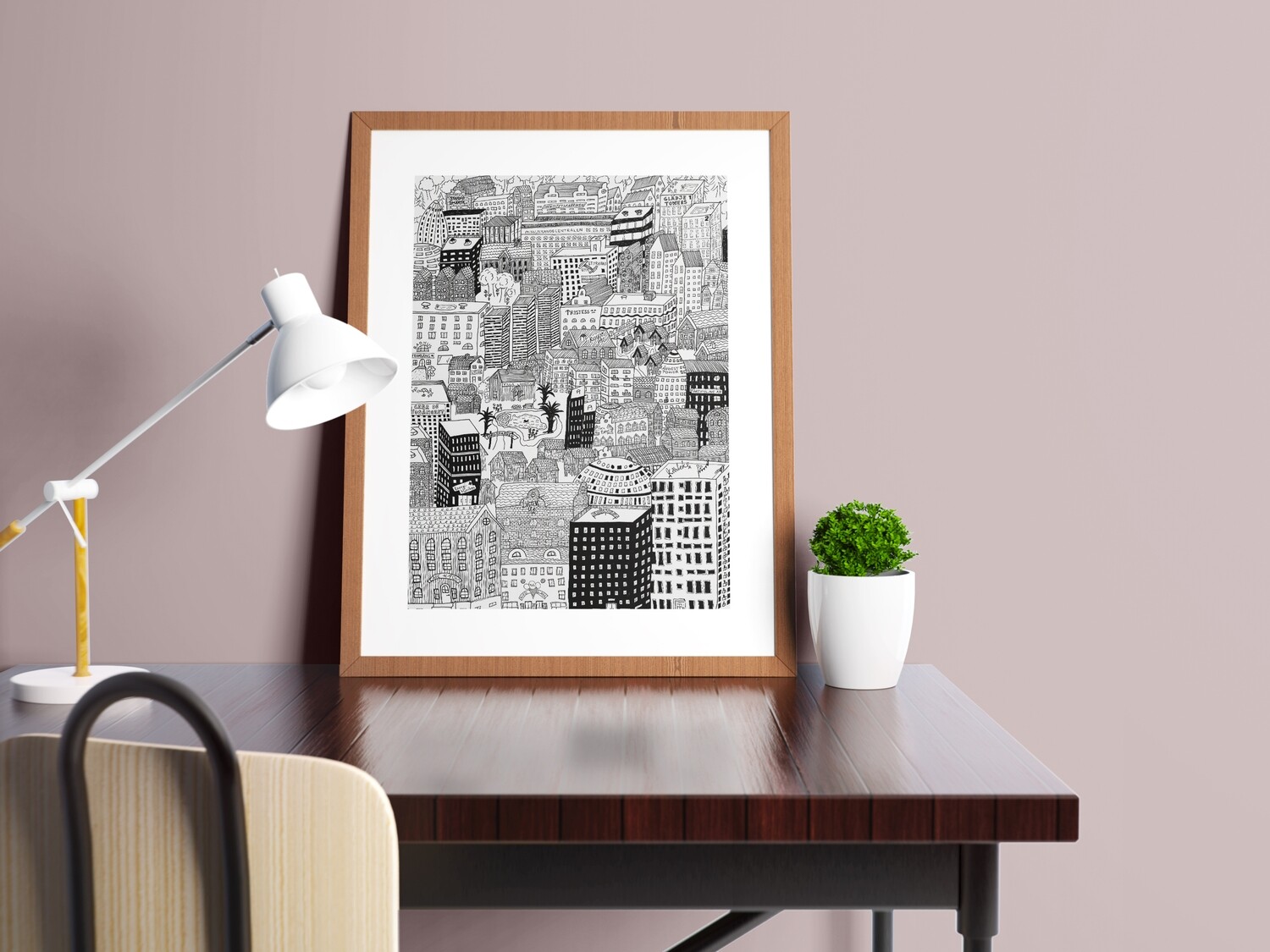 Huvudstaden A4 Print Huvudstaden A4 Print