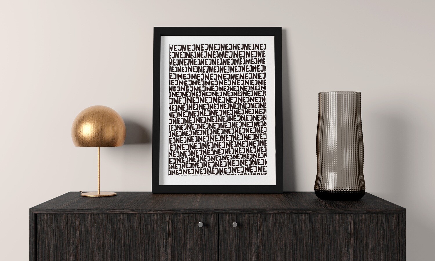 Nej nej nej A4 Print Nej nej nej A4 Print