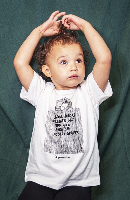T-shirt barn, vit | Ascool direkt