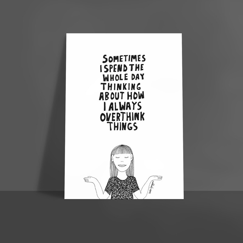 Overthink things | poster