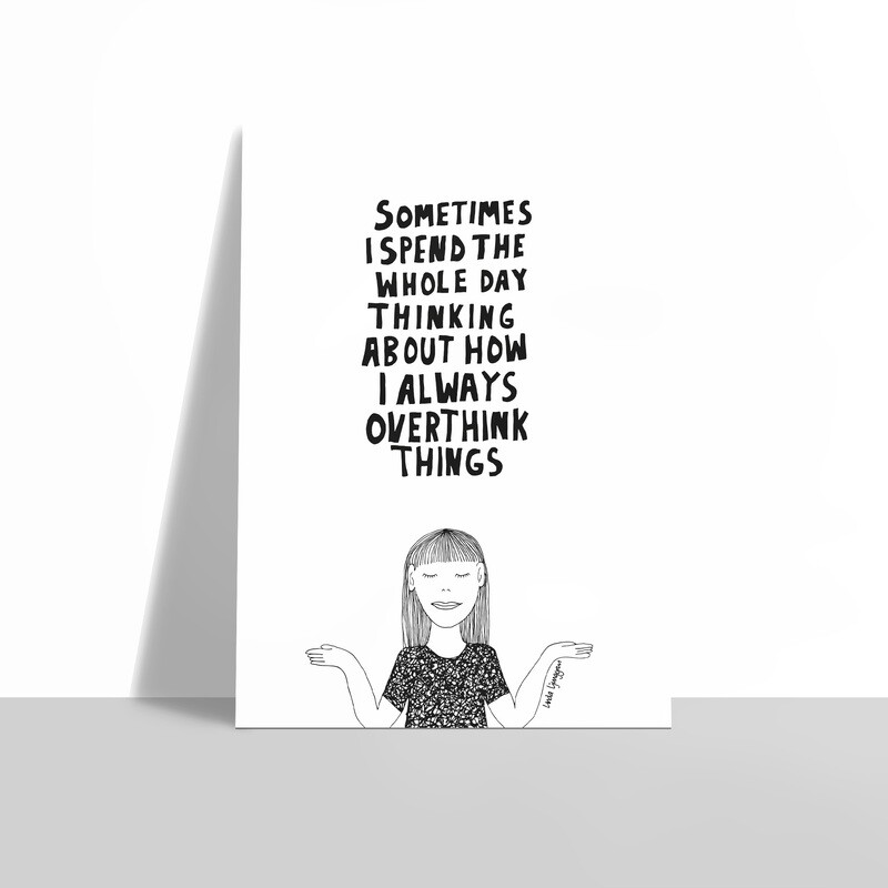 Overthink things | poster