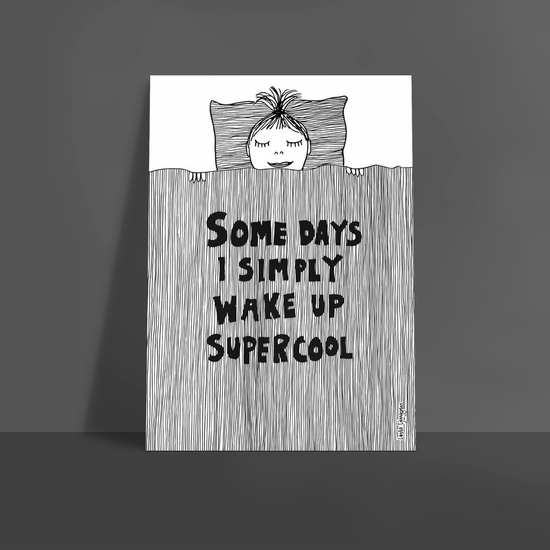 Wake up Supercool | poster | Nedsatt pris