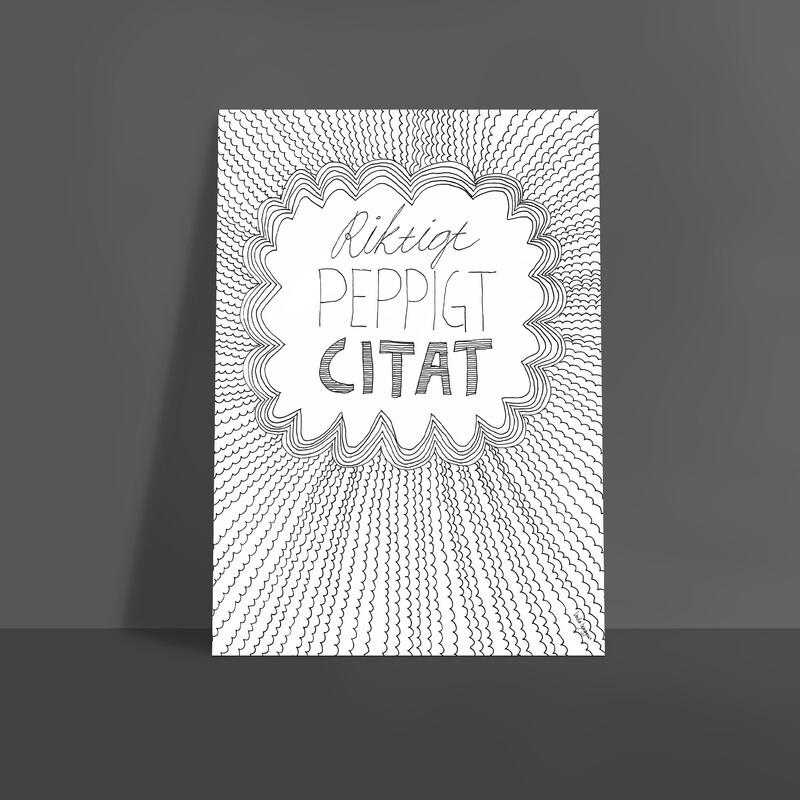 Peppigt citat | A4 poster