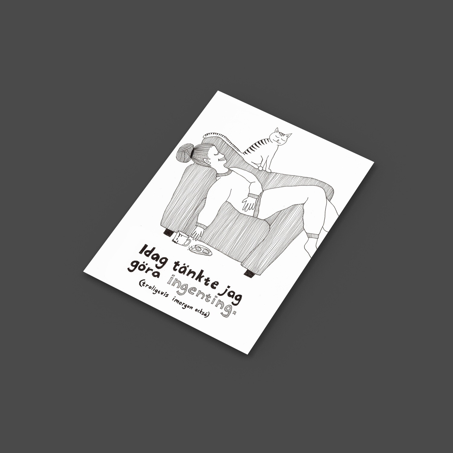 Göra ingenting | Miniprint A6 | vykort