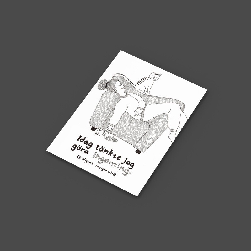 Göra ingenting | Miniprint A6 | vykort