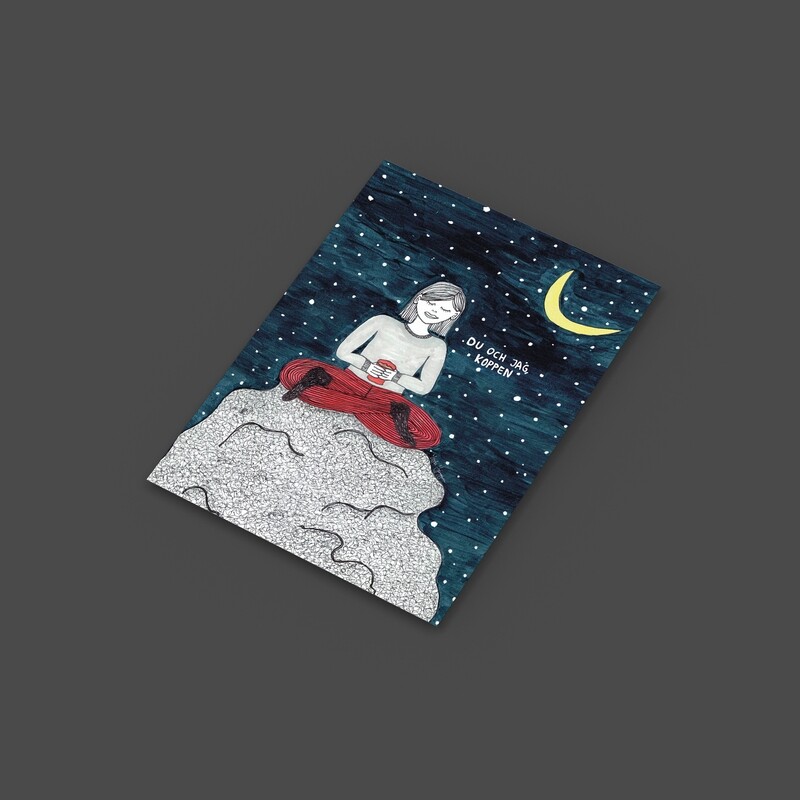 Du och jag koppen | Miniprint A6 | vykort