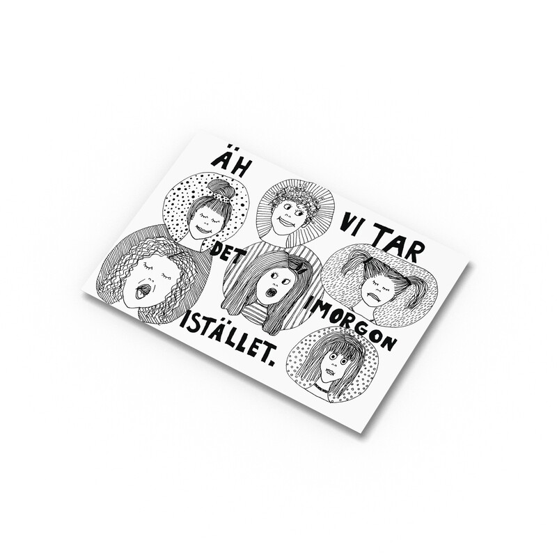 Tar det imorgon | Miniprint A6 | vykort