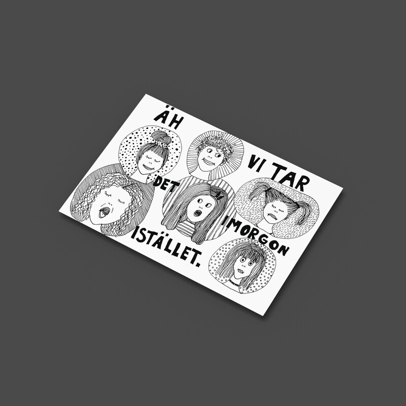 Tar det imorgon | Miniprint A6 | vykort