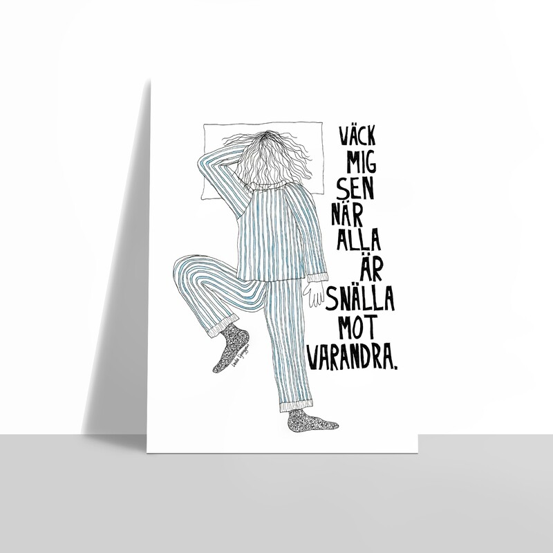 Väck mig sen | poster