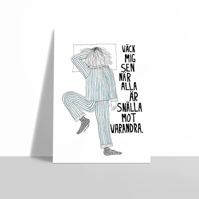 Väck mig sen | poster
