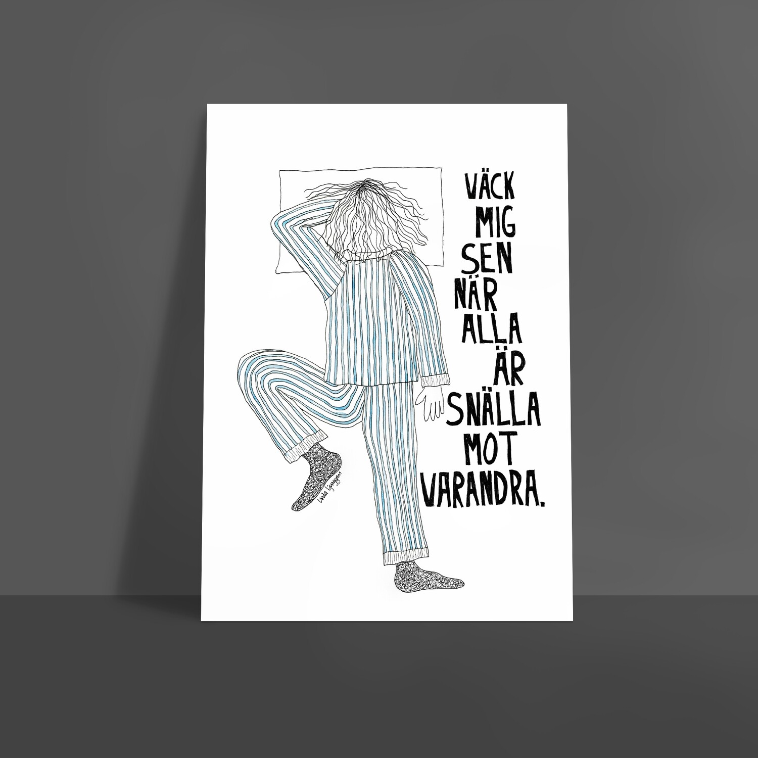 Väck mig sen | poster
