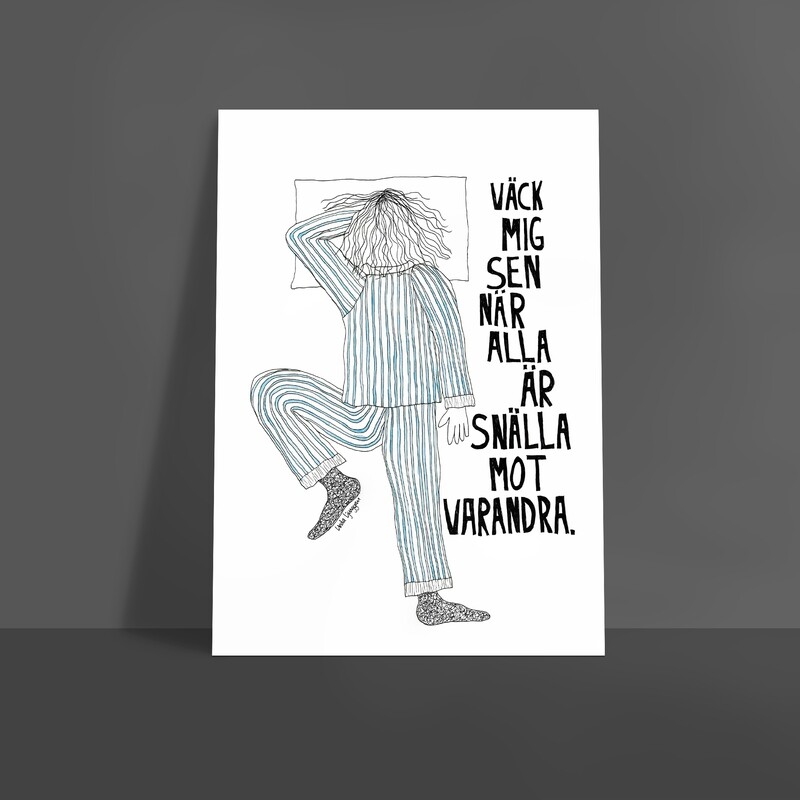 Väck mig sen | poster