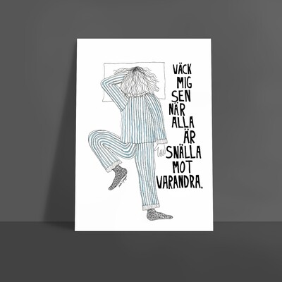 Väck mig sen | poster