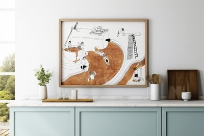 Kaffe med dopp | poster