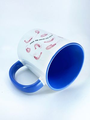 Mugg, Banne mej räka, blå