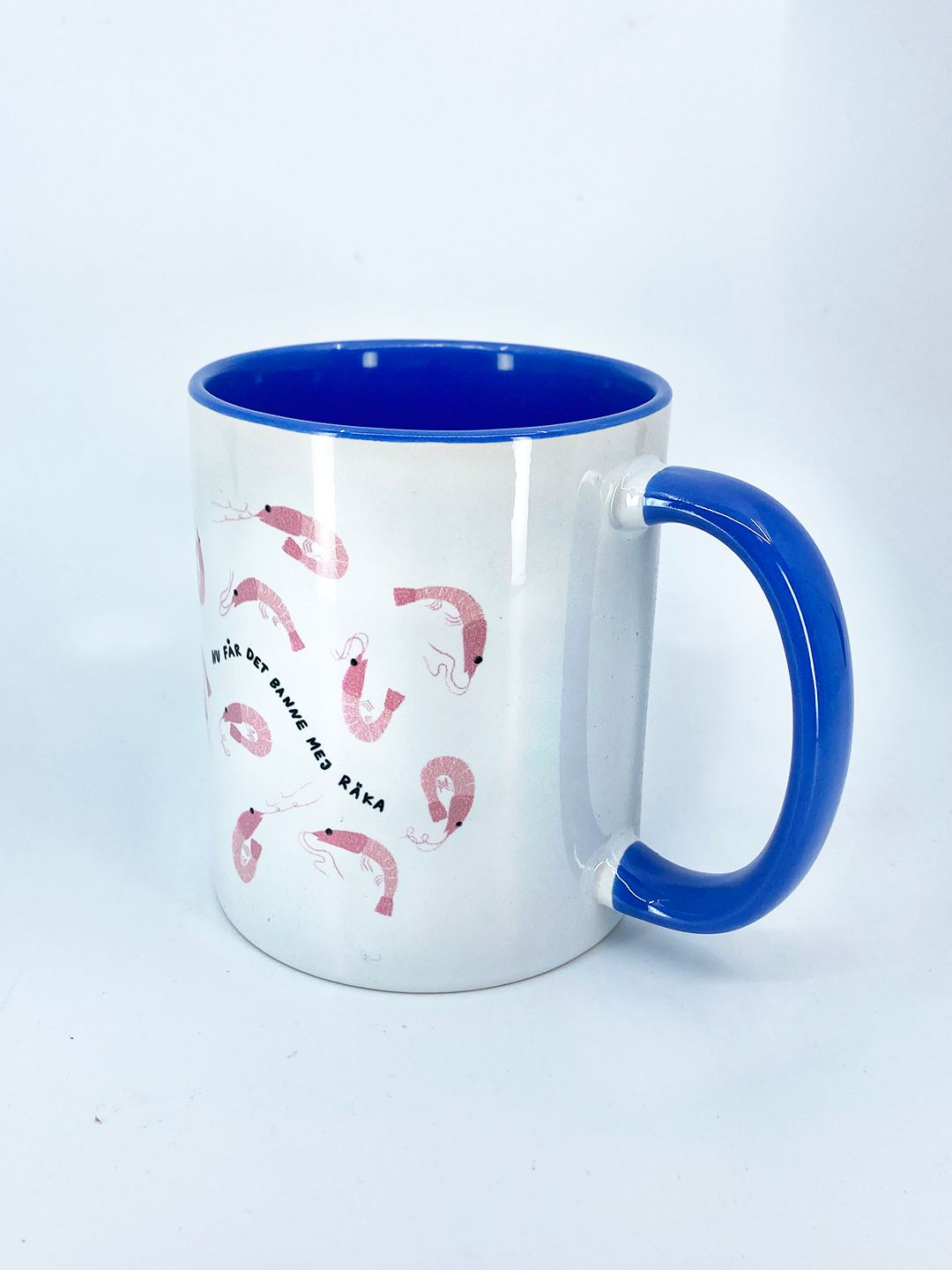 Mugg, Banne mej räka, blå