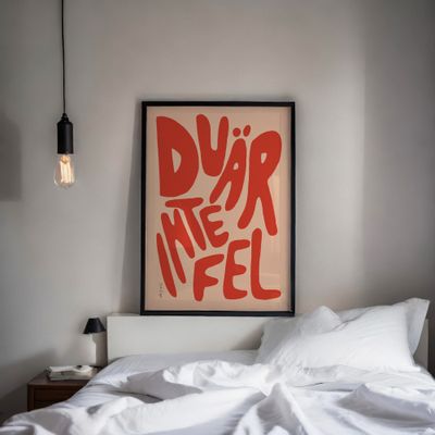 Du är inte fel, röd | poster