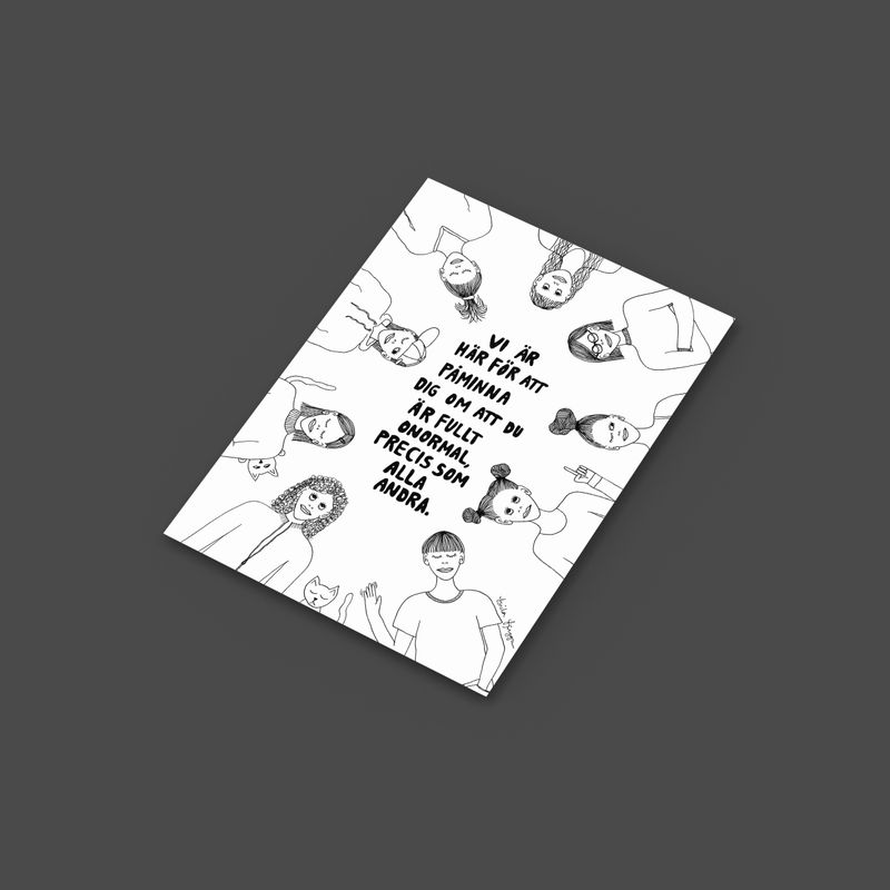 Fullt onormal | Miniprint A6 | vykort