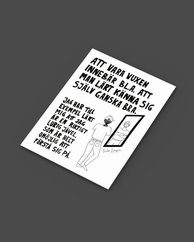 Lurig jävel | Miniprint A6 | vykort