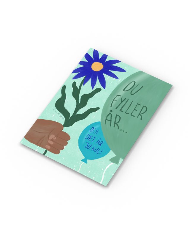 Du fyller år | Miniprint A6 | vykort