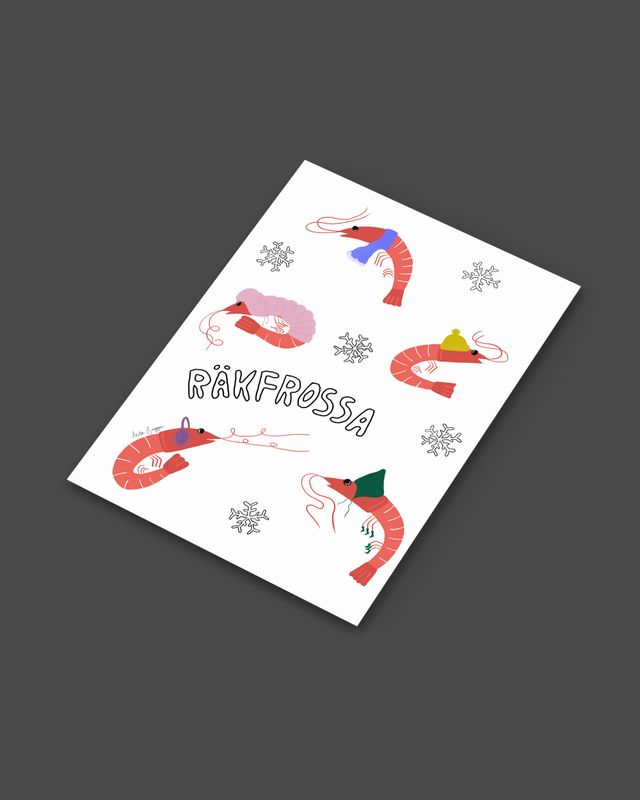 Räkfrossa | Miniprint A6 | vykort