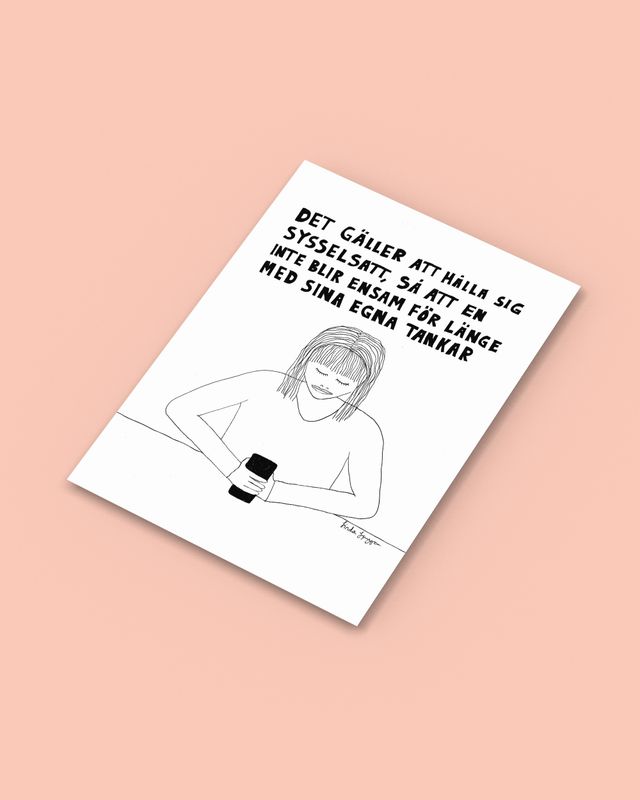 Sysselsatt | Miniprint A6 | vykort