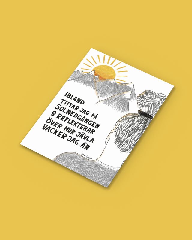 Reflekterar | Miniprint A6 | vykort