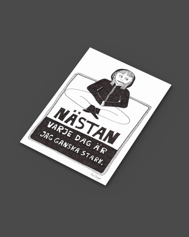 Ganska stark | Miniprint A6 | vykort