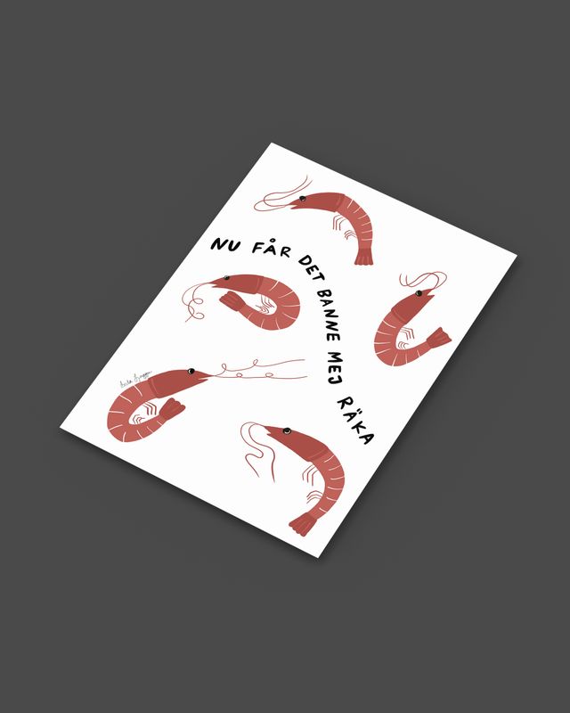 Banne mej räka | Miniprint A6 | vykort