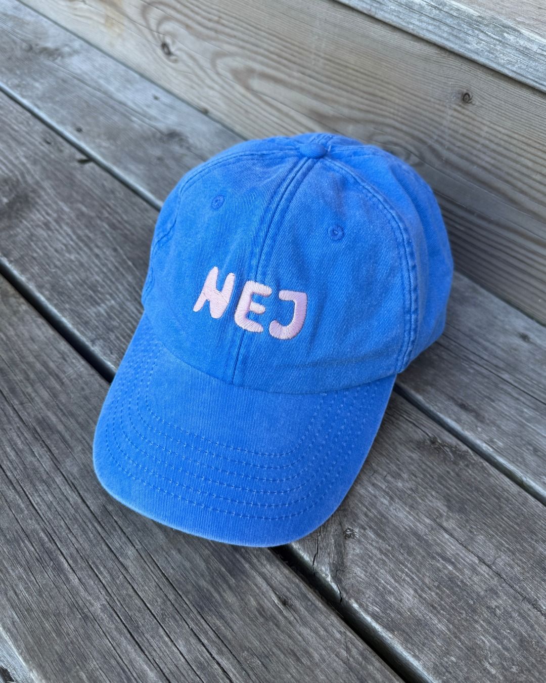 Keps | NEJ | Vintage kornblå