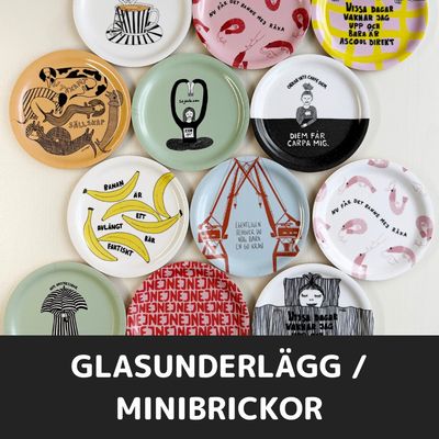 Glasunderlägg / Minibrickor