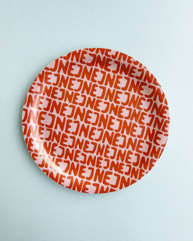Glasunderlägg / Minibricka | Nej nej nej | 11cm