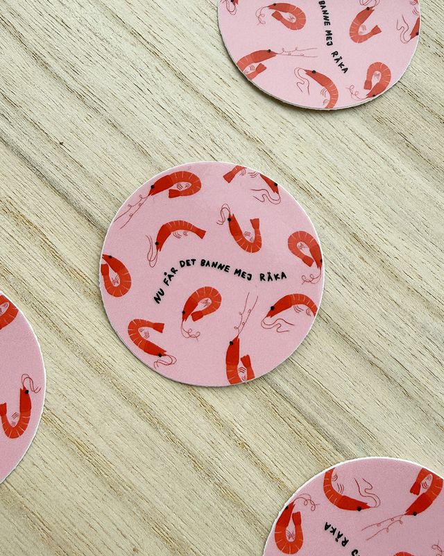 Sticker | Bane mej räka, rosa