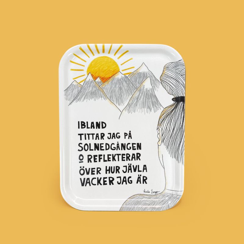 Bricka | Reflekterar | 20x27cm