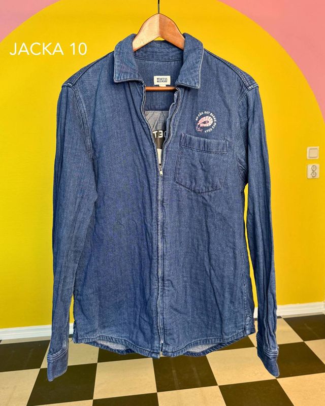 Broderad jacka/skjorta Nr 10 | Banne mej räka | Second hand