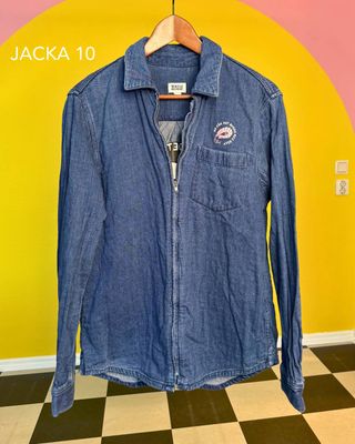 Broderad jacka/skjorta Nr 10 | Banne mej räka | Second hand