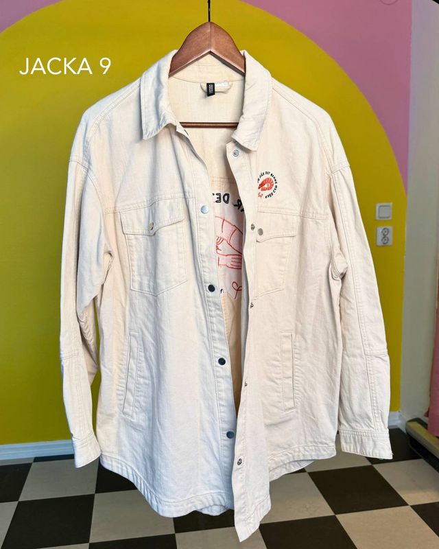 Broderad jacka/skjorta Nr 9 | Banne mej räka | Second hand