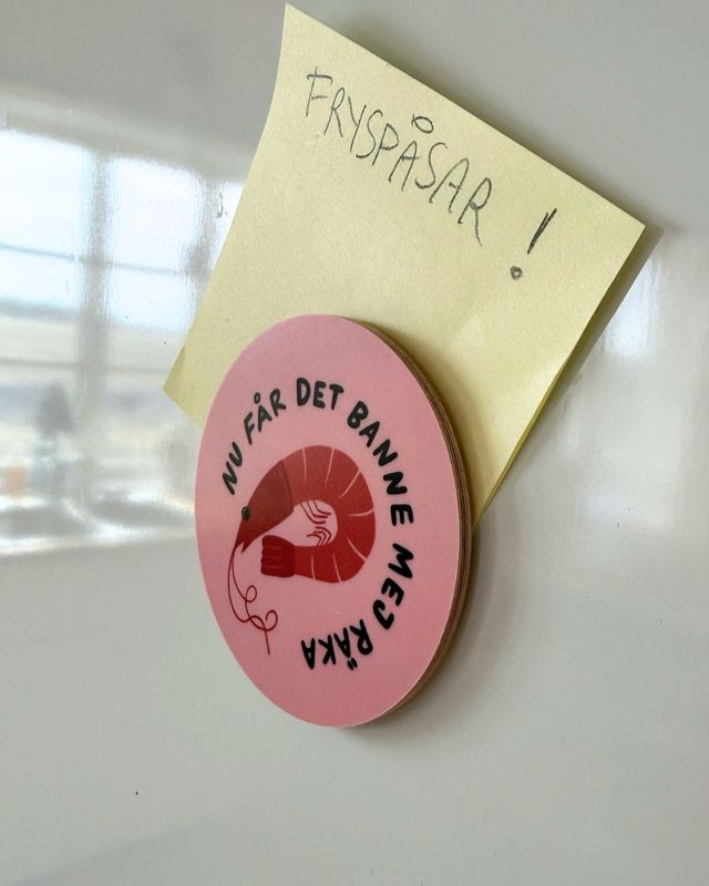 Magnet | Banne mej räka | 6,5 CM