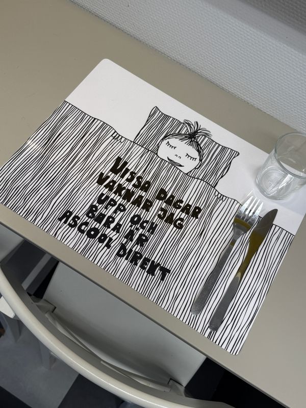 Bordstablettt | Ascool direkt Svartvit | 40x30cm