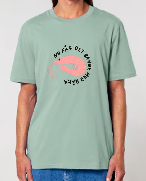T-shirt unisex, grön | XXL | Banne mej räka