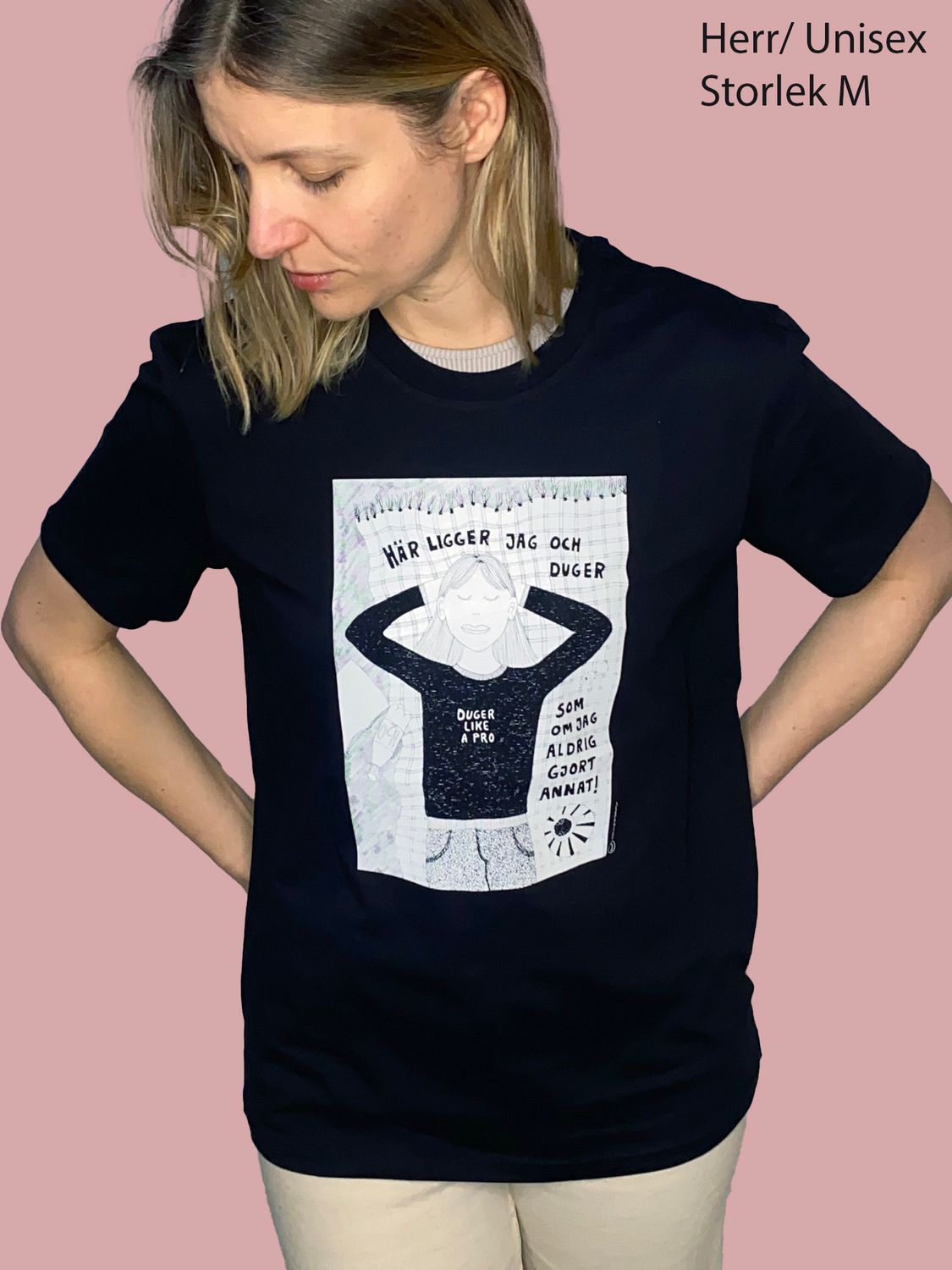 T-shirt Herr/unisex, svart | XXL | Duger