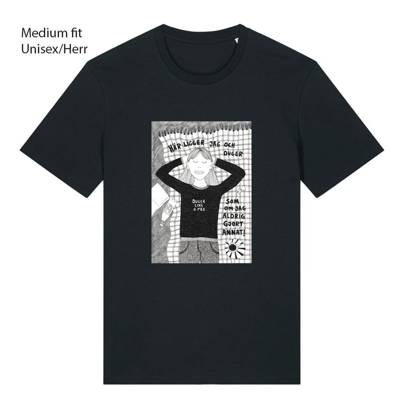 T-shirt Herr/unisex, svart | S | Duger