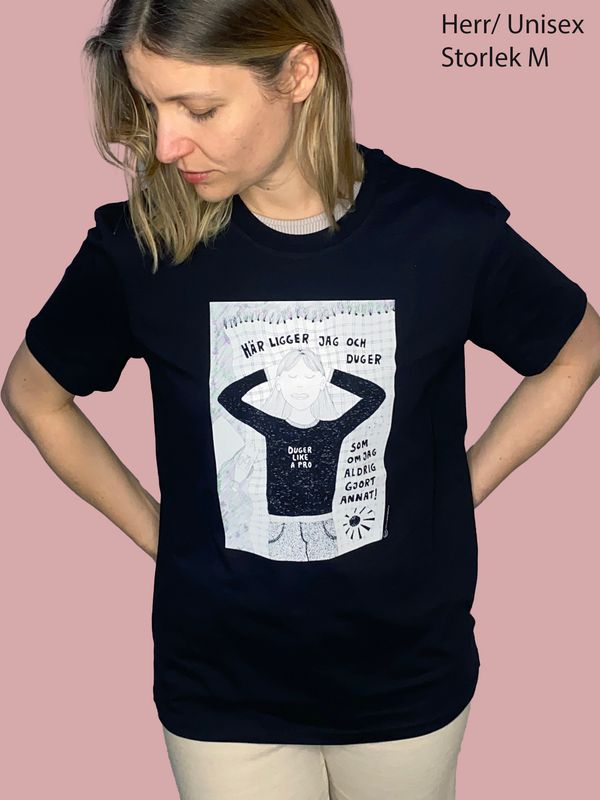 T-shirt Herr/unisex, svart | M | Duger