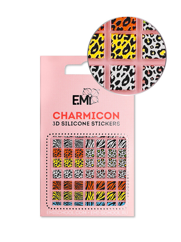 Charmicon 3D Silicone Stickers #130 Zebra